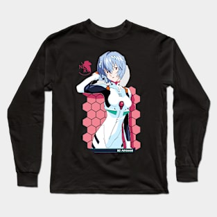 Rei Ayanami - Neon Genesis Evangelion Long Sleeve T-Shirt